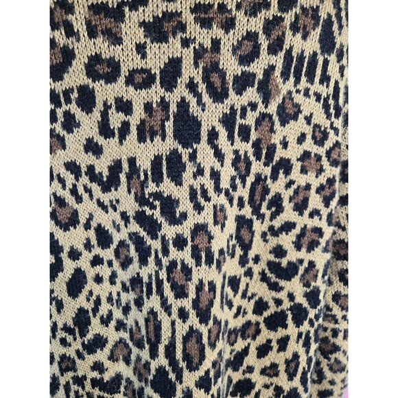 Torrid Leopard Cozy Knit Long Open Duster Cardigan Size Large - Picture 8 of 12